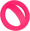 Magnetic Silicone Ring Grip Phone Holder, Rotating Finger Loop Ring Grip Holder, Soft and Portable, Strong Magnetic Attraction, Compatible with Magsafe Phone Case (Hot Pink) by QxbBox