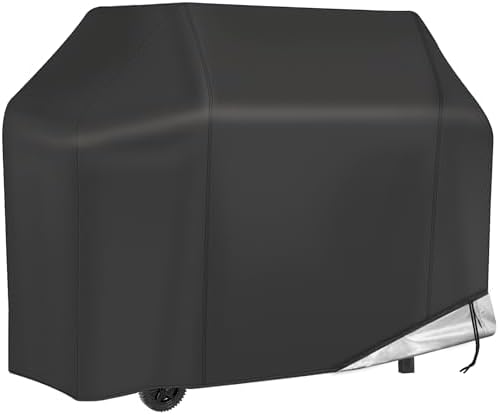 NEXCOVER 58 inch Grill Cover for Outdoor Grill, Waterproof BBQ Cover, Fade Resistant Gas Barbeque Cover, Fits Grill of Weber, Brinkmann, Nexgrill, Black Barbecue Cover. by NEXCOVER