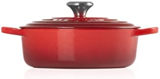 Le Creuset Enameled Cast Iron Round Wide Dutch Oven, 3.5 qt., Cerise - Image 2