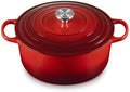 Le Creuset Enameled Cast Iron Round Dutch Oven, 7.25 qt., Cerise/Crucible by Unknown