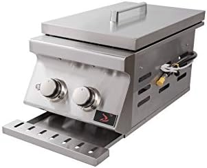Bonfire Outdoor Kitchen Built-in Double Side Burner for BBQ Island, Includes Natural Gas Kit, 304 Stainless Steel, CBADSB - Image 3
