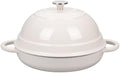 VORRINGARD Cast Iron Enameled Dutch Oven Pot with Lid for Bread Baking, Bread Oven, 6 Quart, White by Unknown