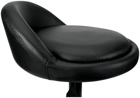 Performance Tool W85011 Pneumatic Swivel Bar Stool with Back Support, 360-Degree Swivel, Heavy Duty Steel Frame, Black - Image 5