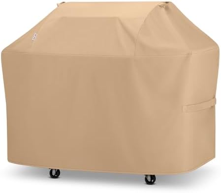 Unicook Grill Cover Heavy Duty Waterproof UV Resistant 65 Inch, Light Brown by UNICOOK