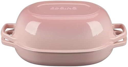 EDGING CASTING Enameled Cast Iron Oval Dutch Oven Pot with Lid, Dutch Oven for Sourdough Bread Baking, Bread Oven, Bread Dutch Oven, Oval Bread Pan, 7qt, Pink - Image 7