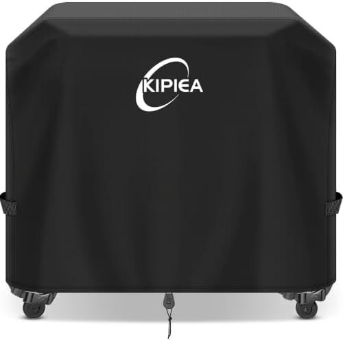 Kipiea 600D Heavy Duty Grill Cover for Traeger Flatrock 3 Zone & 2 Zone, Waterproof Flat Top Griddle Cover with Windproof Buckles, Gas BBQ Grill Covers for Outside Anti-UV, No Tear, No Fading by Kipiea