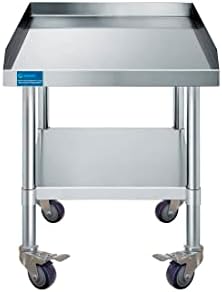 Stainless Steel Rolling Equipment Stand with Wheels (30 x 12) - Image 5