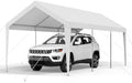 VEVOR Carport, 10 x 20 FT Outdoor Car Canopy, Potable Carport, Heavy Duty Galvanized Cars Shelter, UV-Resistant & Water-Resistant, All-Season Protection, Storage Shed for Car Boat Motorcycle White by VEVOR