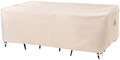 F&J Outdoors Patio Furniture Covers, Beige, 102"W x 74"D x 27.5"H by FJOutdoors