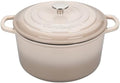 VORRINGARD Enameled Cast Iron Dutch Oven Pot with Lid, for Sourdough Bread Baking, Round Dutch Ovens, 4.5 Quart, Latte by Unknown
