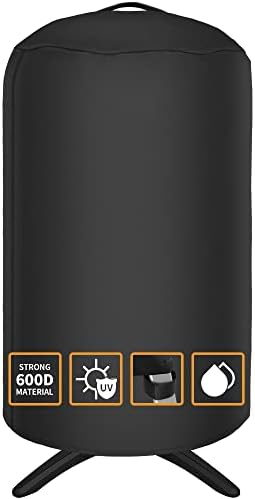 NEXCOVER Round Grill Cover | 19.5” Dia by 32”H BBQ Cover, Dome Smoker Cover, Fade & UV Resistant Barbecue Cover,Waterproof Heavy Duty Barbeque Cover,Compatible for George Foreman Gfo3320 Gfo240 Grills by NEXCOVER
