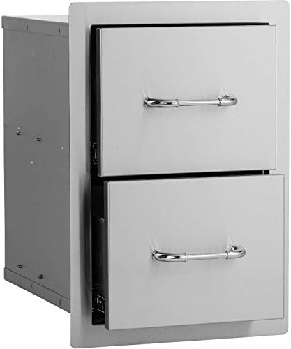 Bull Outdoor Products 56985 Double Drawer, Stainless Steel by Unknown