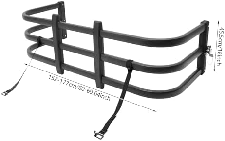 Truck Bed Extender, Adjustable Retractable Pickup Truck Bed Extender with 180° Flip Design, Universal Tailgate Extension for Small & Medium-Sized Pickup Trucks (Model 3：60-69.64in) - Image 7