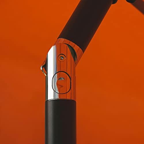 Sunnyglade 7.5' Patio Umbrella Outdoor Table Umbrella Tilt Crank Orange - Image 3