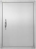 VEVOR BBQ Access Door, 27H x 20W Inch Stainless Steel Flush Mount Vertical Door with Handle for BBQ Island, Grilling Station by VEVOR