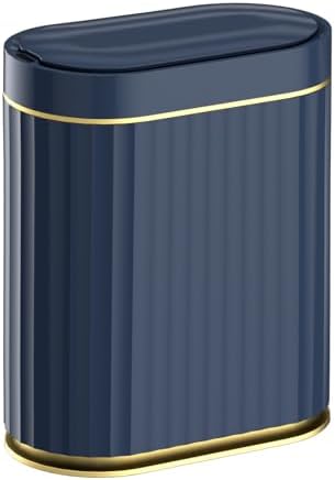 ELPHECO 2 Gallon Sensor Trash Can, Automatic Lid, Midnight Blue Gold by ELPHECOUSA