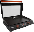 Blackstone 22-Inch Electric Griddle - 1600W Non Stick Ceramic Titanium Coated Stainless Steel Tabletop Griddle with EZ-Touch Control Dial, LCD Display, Patented Rotate & Remove Glass Hood - 8001 by Unknown