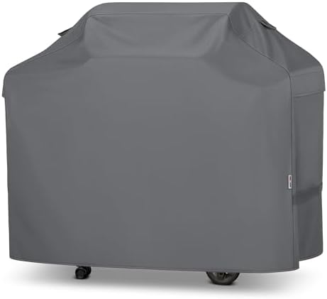 Unicook Waterproof Grill Cover, Heavy Duty Fade Resistant, 55 Inch, Gray by UNICOOK