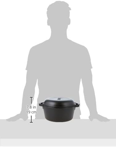 Lodge Cast Iron Double Dutch Oven, 2-in-1 Pot and Skillet Combo, 5 Quart - Image 3