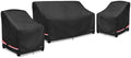 Rileytee Patio Furniture Covers Set Waterproof 3Pcs,Black,Small by Rileytee