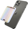 iLodn Magnetic Wallet Compatible with MagSafe for iPhone 17 16 15 14 13 12 Pro Max Air Plus Model, Mag 3 Safe Card Holder Stick on Accessories for Cell Phone & Case, Sparkly Rainbow Pink by iLodn