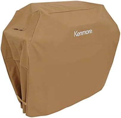 Kenmore 56-Inch Heavy-Duty Grill Cover for Outdoor BBQ Propane Gas Grills, Weather-Resistant, UV- and Fade-Resistant, Universal Fit Cover for 4-Burner Gas Grills, Tan - Image 2