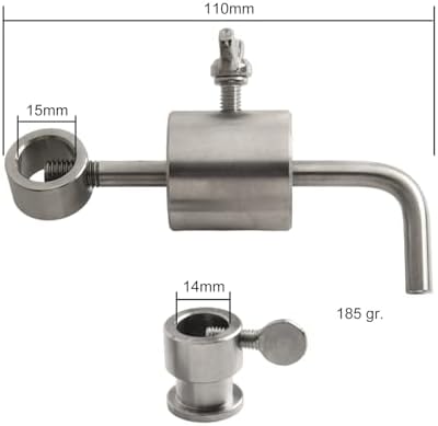Stainless Steel Grill Rotisserie Spit Balance Kit, Grill Spit Rod Counter Balance For Rotisserie Accessories Balancing Tool BBQ Oven Balance Skewer Rotisserie Rod Limiter - Image 2