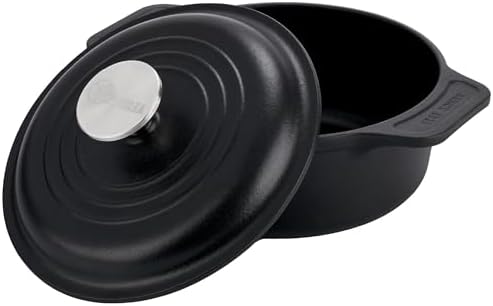 Victoria 2-Quart Cast Iron Dutch Oven with Lid and Dual Handles, Seasoned with Flaxseed Oil, Made in Colombia by VictoriaCastIron