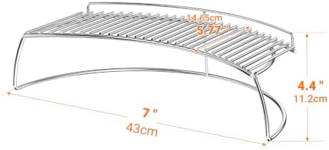 onlyfire Stainless Steel Warming Rack for Most Charcoal/Ceramic Grills - Image 2