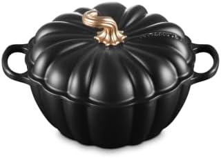 Le Creuset Enameled Cast Iron Signature Pumpkin Cocotte, 4 qt., Licorice - Image 2