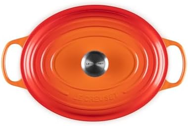 Le Creuset Enameled Cast Iron Oval Dutch Oven, 6.75 qt., Flame - Image 2