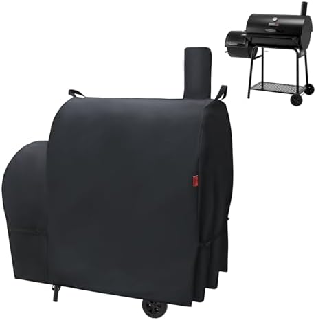 Outdoor Grill Cover for Royal Gourmet CC1830F/CC1830FC/CC1830FB 28-Inch Barrel Charcoal Grill, Waterproof 600D Heavy Duty BBQ Grill Cover, Cover Geny Grill Covers Fit Royal Gourmet CC Series Grills. by CoverGeny
