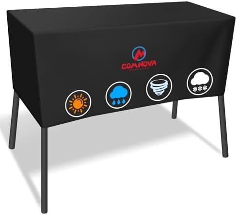 Comnova Stove Cover for Camp Chef Explorer 3X - 600D Outdoor Camping Stove Cover Waterproof & Heavy Duty, 3-Burner Grill Covers for Camp Chef Explorer 3X (EX90LW) and More - 51 x 16 x 16 Inch by MCOMNOVAOUTDOORS