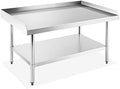 GRIDMANN NSF 16-Gauge Stainless Steel 48" L x 30" W x 24" H Equipment Stand Grill Table with Undershelf for Commercial Restaurant Kitchen by GRIDMANN