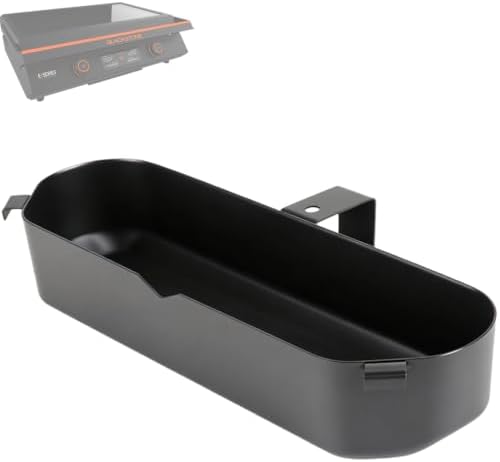 Grease Cup for Blackstone 22 Inch Electric Griddle, Grease Catcher Drip Pan Replacement for Blackstone 17" & 22" E-Series Griddle Models 8001, 8003, 8000, 8005, Heavy Duty Oil Grease Collection Tray by BBQFuture