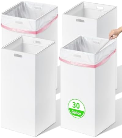 Magicheap 30 Gallon Disposable Trash Cans for Parties with Rim Clips 4 Pack by Magicheap