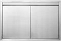 JIE JIN BBQ Access Door 35" W X 24" H Outdoor Kitchen Doors Double Doors Thickened 304 Stainless Steel Outdoor Kitchen Accessories Door for Indoor/Outdoor Kitchen Outdoor Cabinet BBQ Island by JIEJIN