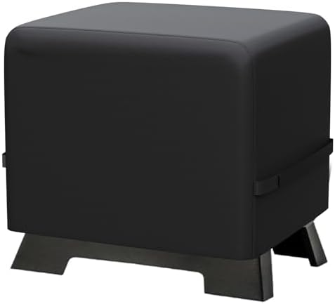 Grill Cover for Char-Griller Portable Charcoal Grill and Side Fire Box 22422 72424 E82424 924240, Replacement for Char-Griller 2455 Side Fire Box Grill Cover, 600D Waterproof Windproof UV Resistant by Blackhoso