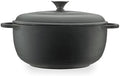 Mercer Culinary Enameled Cast Iron Round Dutch Oven, 6 qt., Matte Black by MercerCulinary