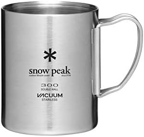 Snow Peak Double Wall Insulated Mug, Lightweight, Stainless Steel 300 ml by Snow+Peak