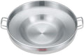 Concord Stainless Steel Comal Frying Bowl Cookware (22"), silver (S4008 S4812 S5612) by ConcordCookware