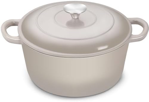TeamFar Dutch Oven, 6QT Enameled Cast Iron Dutch Oven Cooking Pot by TeamFar
