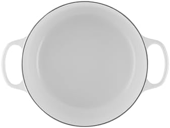 Le Creuset Enameled Cast Iron Round Dutch Oven, 5.5 qt., White - Image 3