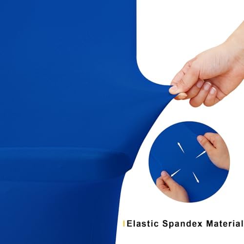 Smiry 5 Pack Spandex Table Cloth 6FT, Elastic Fitted Blue Tablecloth - Image 4