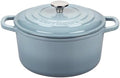 VORRINGARD Enameled Cast Iron Dutch Oven Pot with Lid, for Sourdough Bread Baking, Round Dutch Ovens, 6 Quart, Sea Salt by Unknown