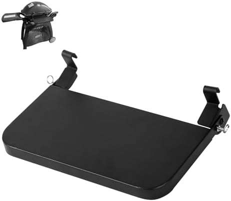 Utheer Folding Front Shelf for Weber Q Series Grill, BBQ Prep Table by Utheer