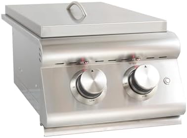 Heavy-Duty Stainless Steel Outdoor | Blaze Double Side Burner Natural Gas Grill Barbeque | LED Lights Thermometer | Best Of Backyard For Grilling Masters | BLZ-SB2LTE-NG - Image 2