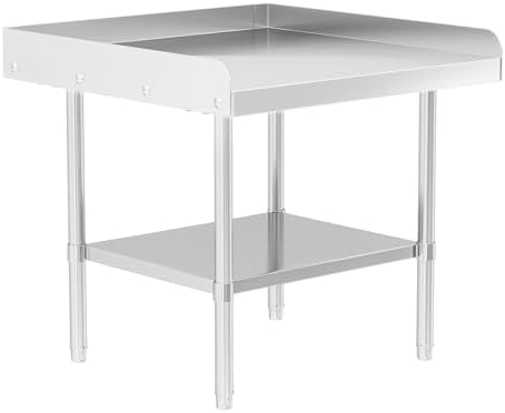 Stainless Steel Equipment Stand, 24 x 28 x 26 Inch Work Table by Chingoo