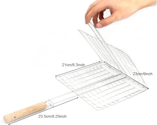 1Pcs Portable BBQ Grill Basket Long with Long Handle - Image 4