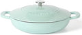 Martha Stewart Gatwick 3.5-Quart Enameled Cast Iron Dutch Oven Braiser – Martha Blue, Durable Nonstick Dutch Oven for Slow Cooking, Braising, and Baking by MarthaStewart
